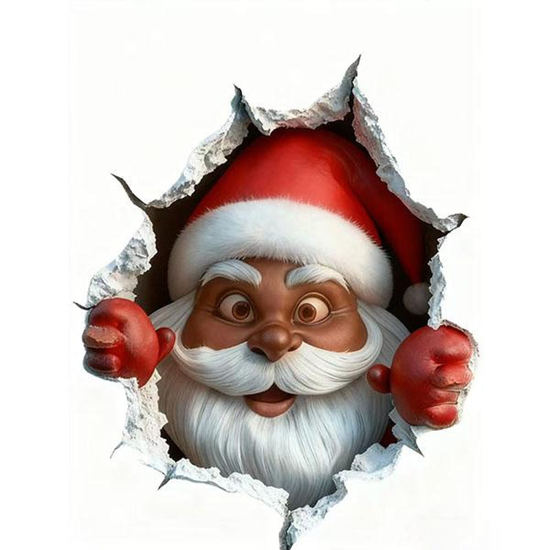 BLACK FRIDAY – Funny Christmas Character Wall Stickers (3PCS) • Self-Adhesive & Waterproof Holiday Decor • Easy Apply & Remove • Festive Wall Decoration for a Warm Christmas