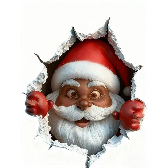 BLACK FRIDAY – Funny Christmas Character Wall Stickers (3PCS) • Self-Adhesive & Waterproof Holiday Decor • Easy Apply & Remove • Festive Wall Decoration for a Warm Christmas