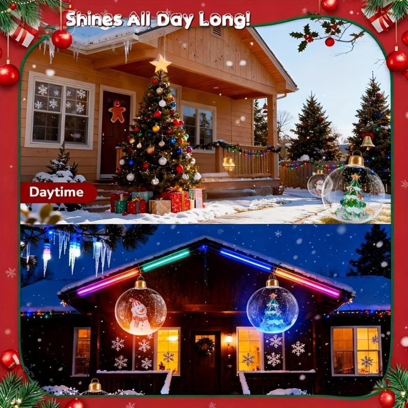 24-Inch Christmas Inflatable Decoration Set (3 Pieces) – Santa Claus, Snowman, and Christmas Tree (With LED Lights) | Holiday Patio/Garden/Lawn Decorations | Easy to Decorate, Illuminate Your Holiday Party and New Year'S Magic