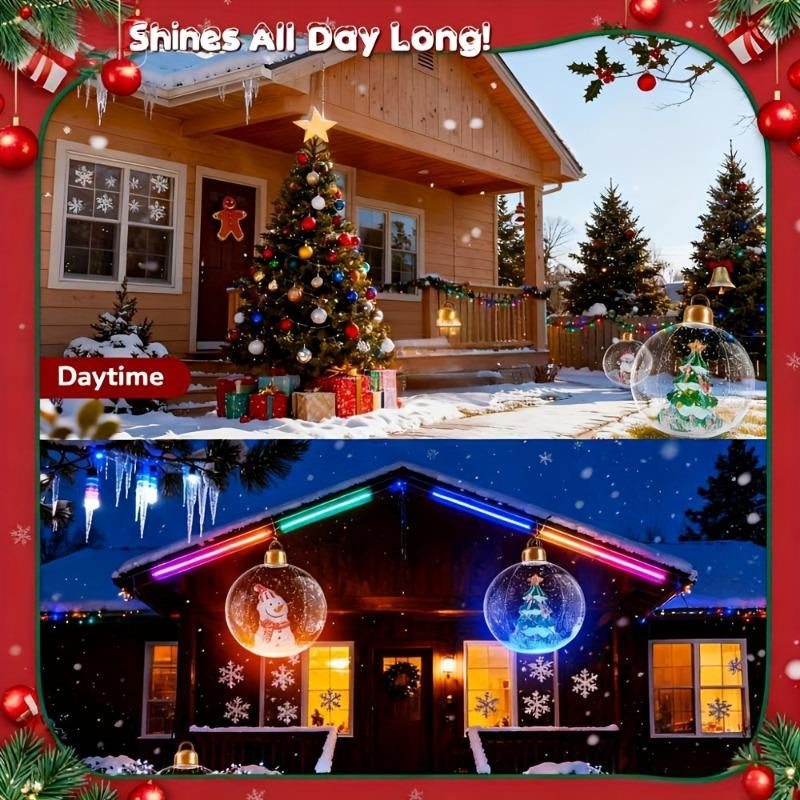 24-Inch Christmas Inflatable Decoration Set (3 Pieces) – Santa Claus, Snowman, and Christmas Tree (With LED Lights) | Holiday Patio/Garden/Lawn Decorations | Easy to Decorate, Illuminate Your Holiday Party and New Year'S Magic