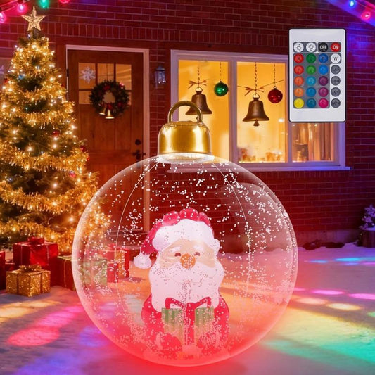 24-Inch Christmas Inflatable Decoration Set (3 Pieces) – Santa Claus, Snowman, and Christmas Tree (With LED Lights) | Holiday Patio/Garden/Lawn Decorations | Easy to Decorate, Illuminate Your Holiday Party and New Year'S Magic
